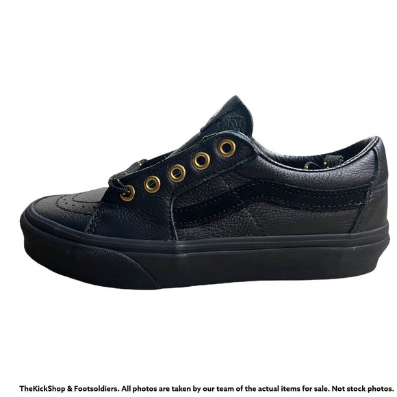 VN0A4UUKL3A1 VANS SK8-Low Leather (Black) Unisex Adult Low-Top Leather Shoes - Picture 2 of 5